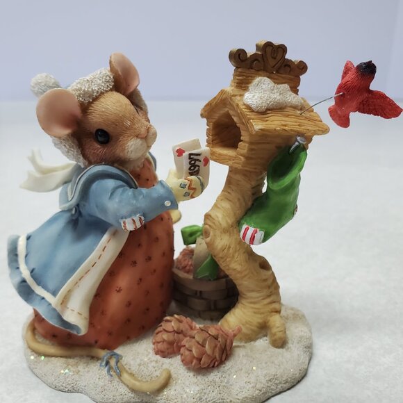 Priscilla's Mouse Tales Making Note of Our Friendship, So Dear Figurine - Picture 8 of 10